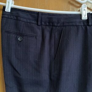 Dark Navy Blue with Light Blue Pinstripe Pants
